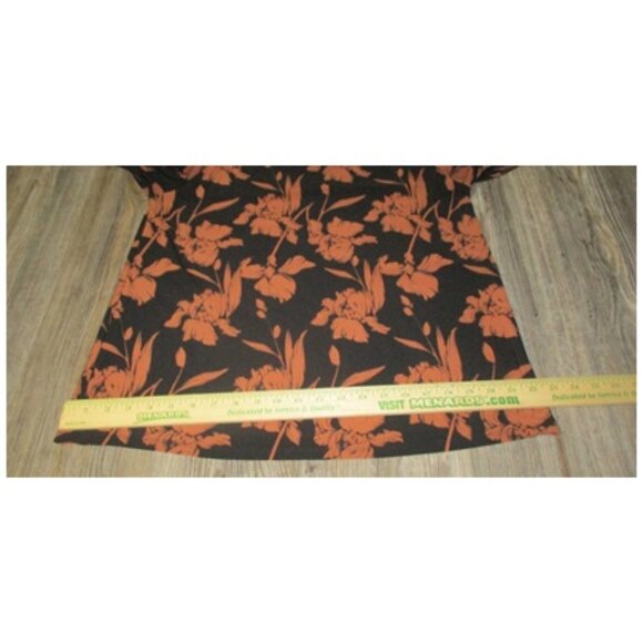 Halogen Womens Size M Black Brown Floral Knit Top Career Whimsigoth Boho Fall - Picture 9 of 14